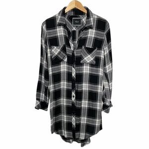 HP 🔥 RAILS | Sawyer Plaid Long Sleeve Button Down Shirt Dress
